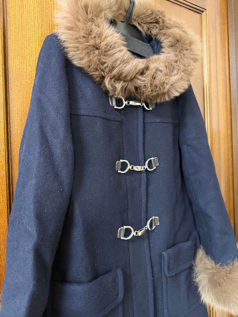 ジャスグリッティー ビット ダッフル コート 紺 ネイビー 1 S アルページュ