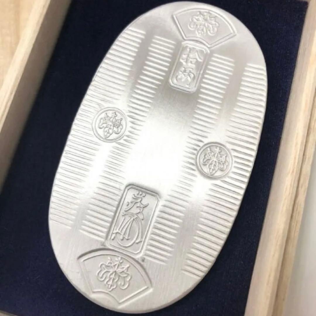 純銀 造幣局検定刻印入り小判 天保五両判 100g - 工芸品最 安 価格