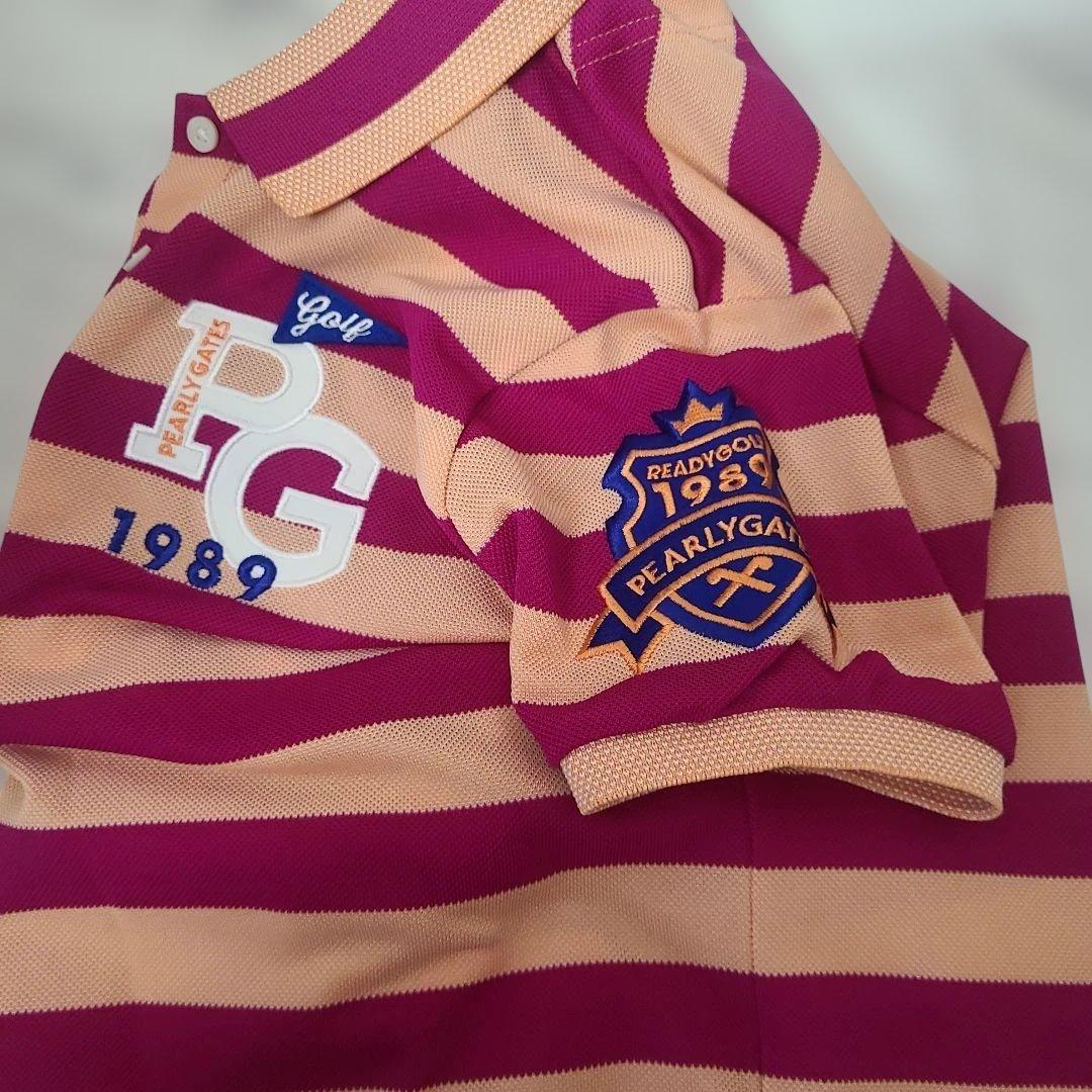 PEARLY GATES ストライプポロシャツ - メルカリ