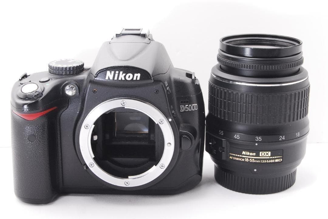Nikon D5000 一眼レフカメラ シングルレンズセット スマホt転送 - メルカリ