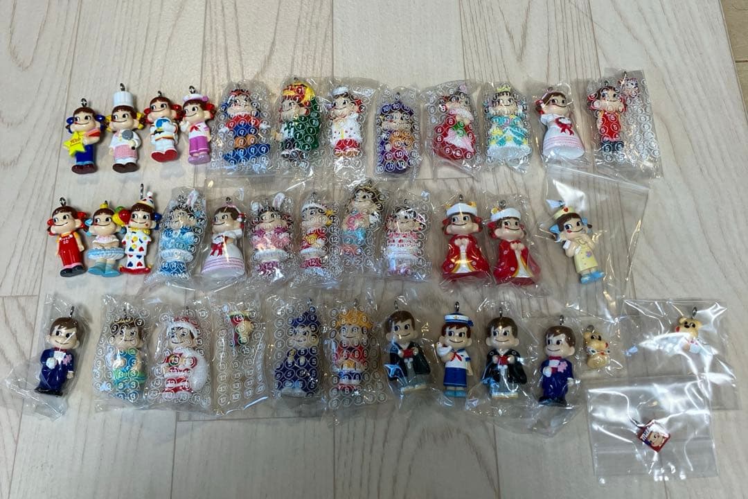 セット　ペコちゃん　ぽこちゃん　50周年　フィギュア　人形　缶　レトロ　不二家