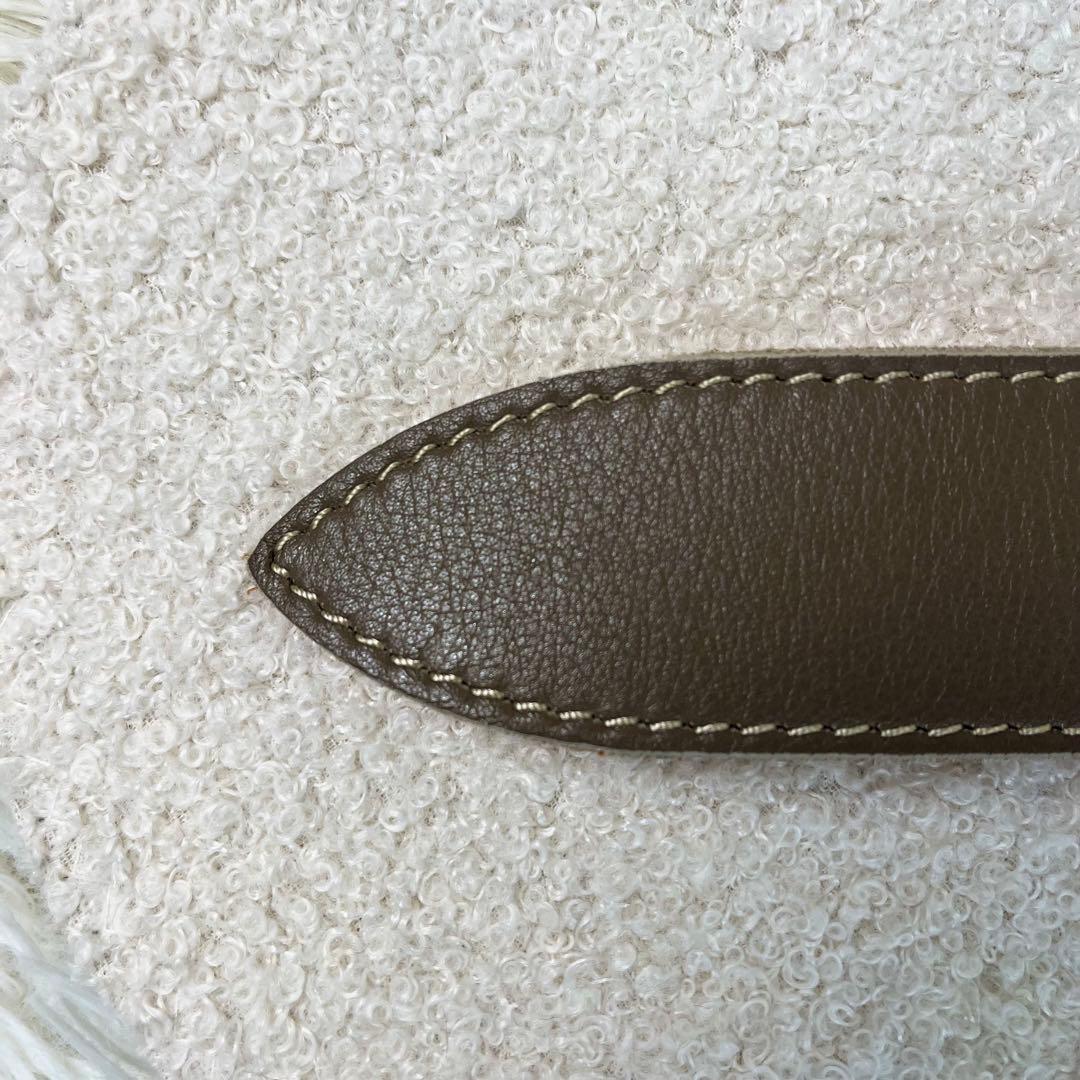 未使用級 Y's ヨウジヤマモト レザーベルト 日本製 アッシュブラウン