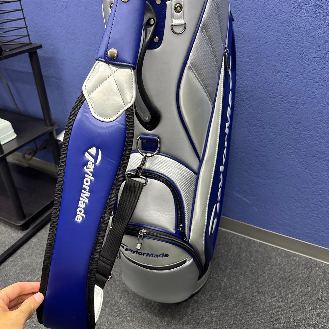 TaylorMade ゴルフ キャディーバッグ 青/銀 9.5