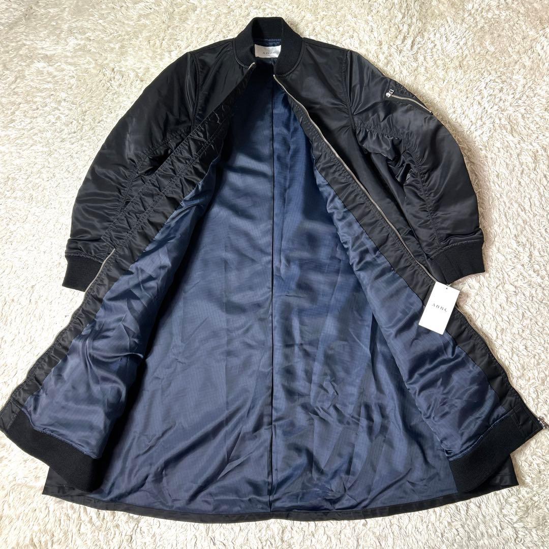 新品タグ付き】Annc MA−1中綿ロングコート ブラック サイズ1 S - メルカリ