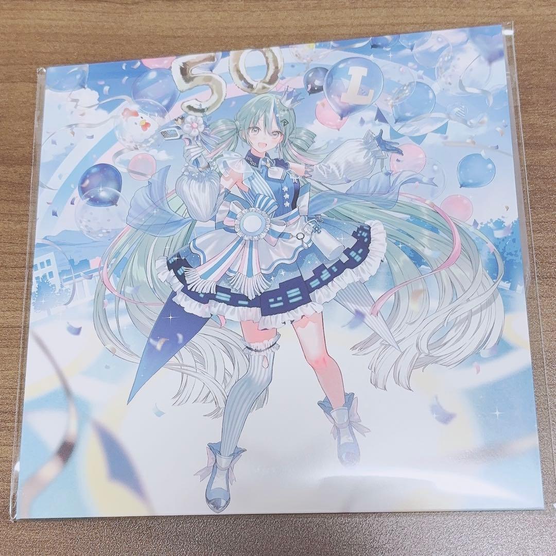 新品未開封】初音ミク LAWSON レコード 50周年記念 シアンブルー