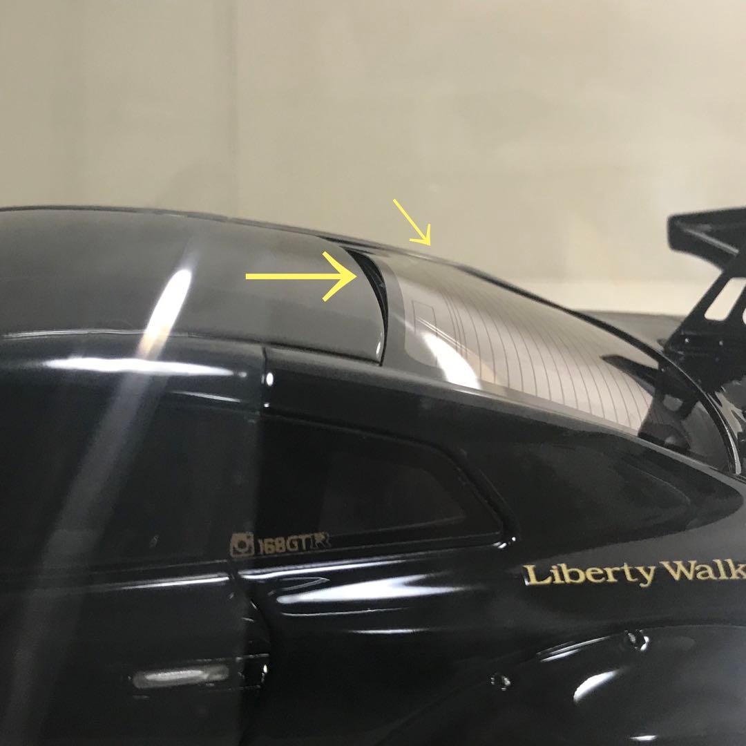 一部難有　イグニッションモデル 1/18 LBWK 日産GTR ブラック 処分