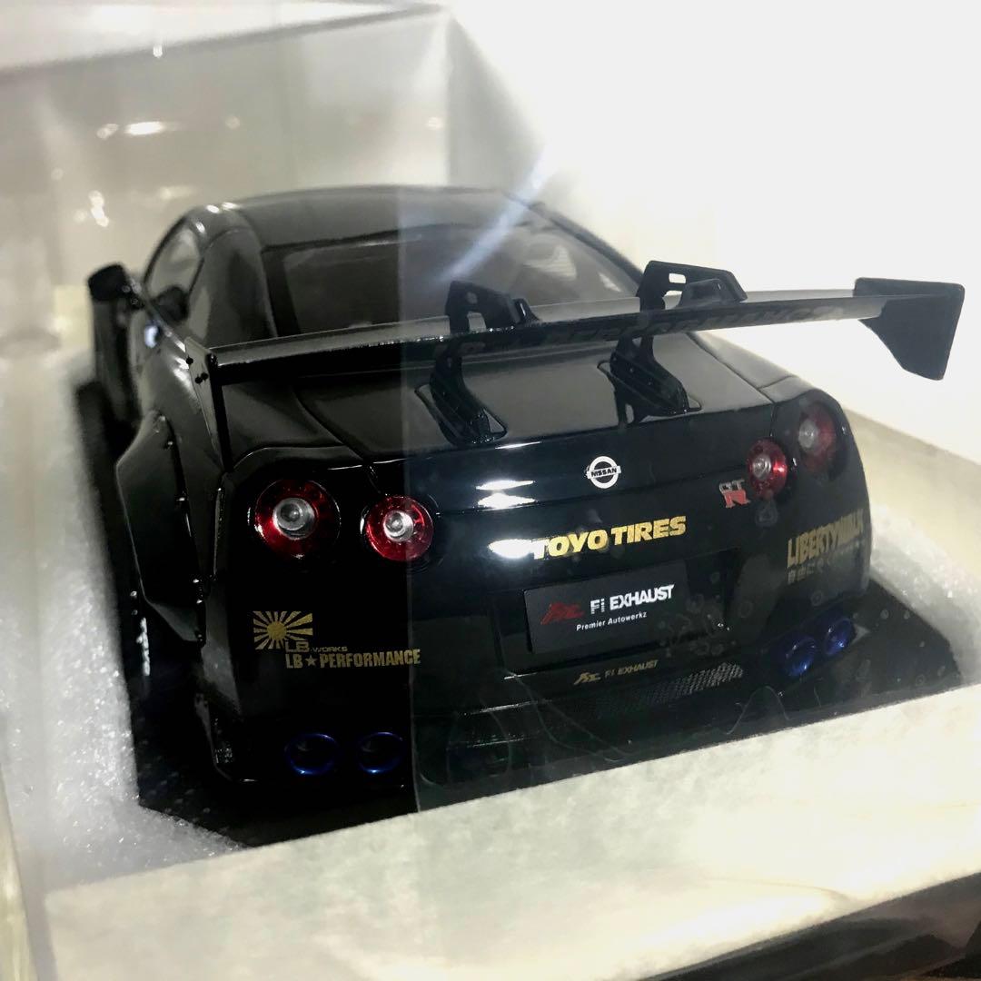 一部難有　イグニッションモデル 1/18 LBWK 日産GTR ブラック 処分
