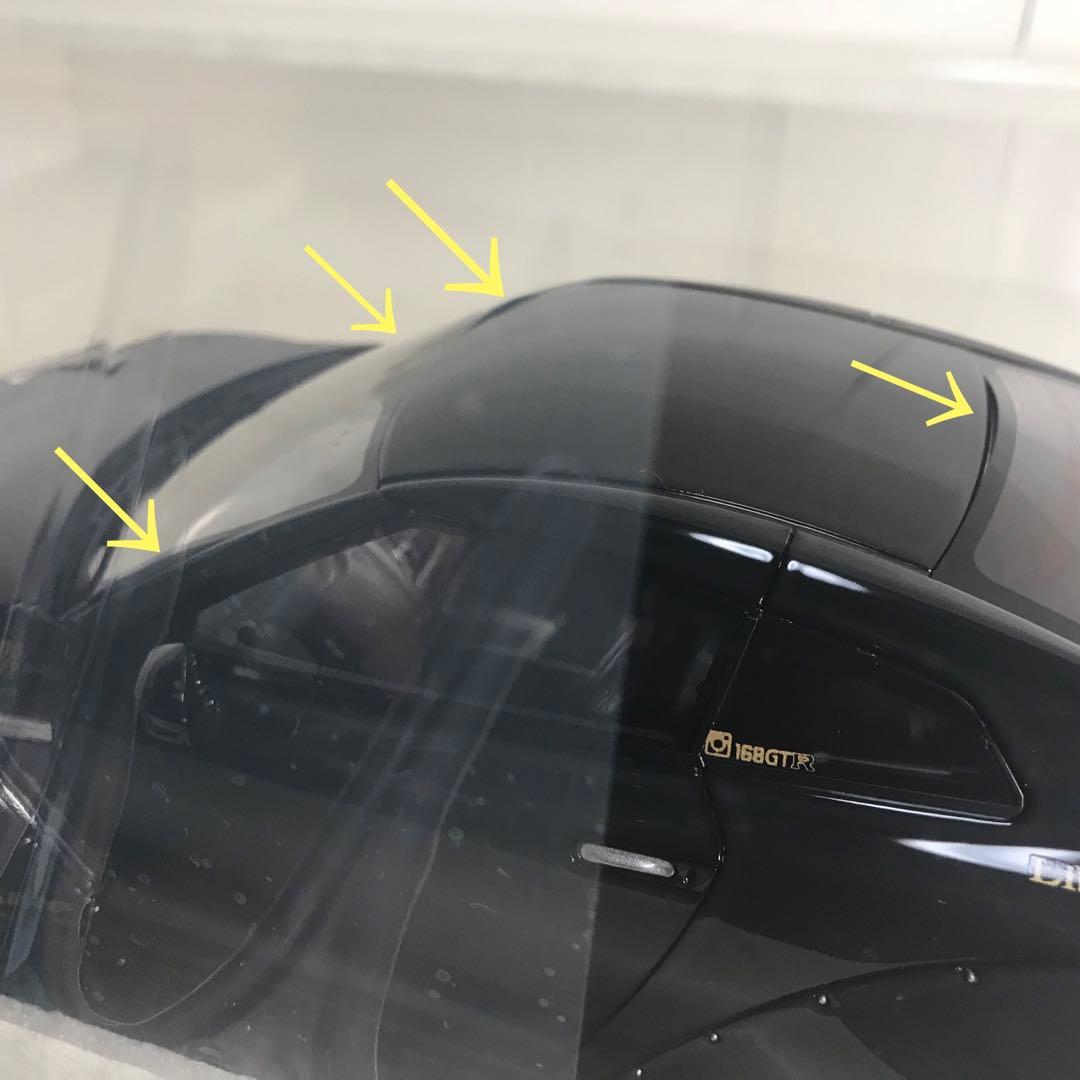 一部難有　イグニッションモデル 1/18 LBWK 日産GTR ブラック 処分