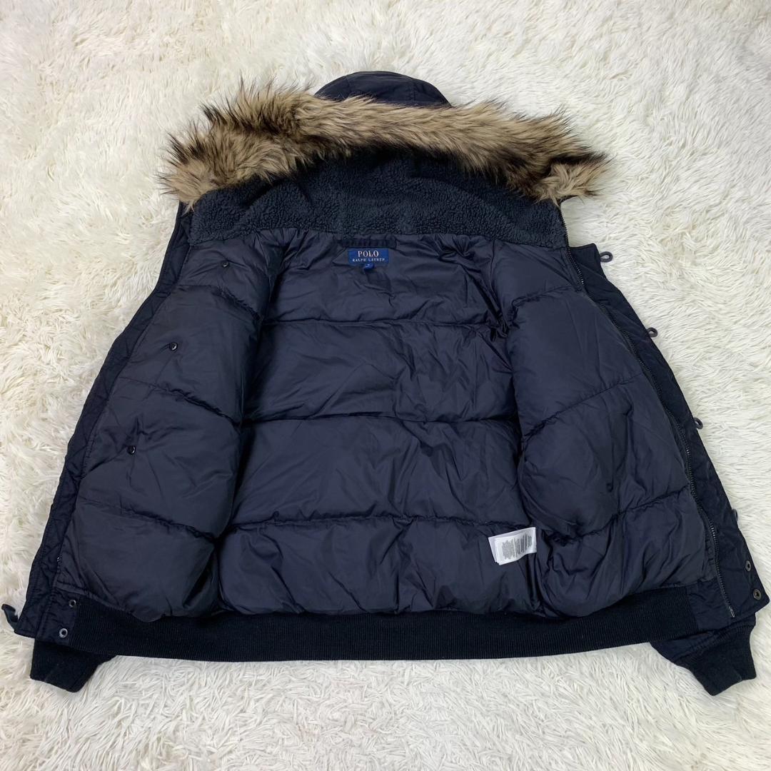希少】ポロラルフローレン N-2B型 ダウンジャケット 紺 S