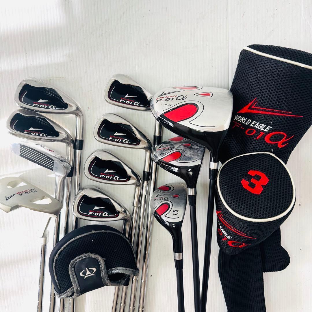 ワールドイーグル　F-01α ツアーステージ　ゴルフセット 11本セット 右 Amazon.co.jp: WORLD EAGLE F-01α クロス クラブセット 11本 右用/R