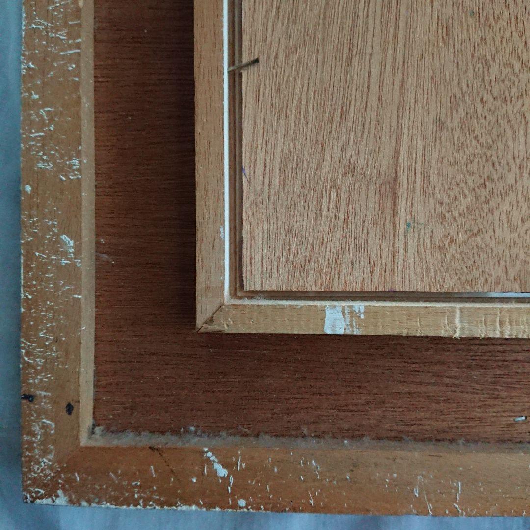 薔薇 古い 絵画 油彩 昭和レトロ /アンティーク ブロカント フランス 蚤の市