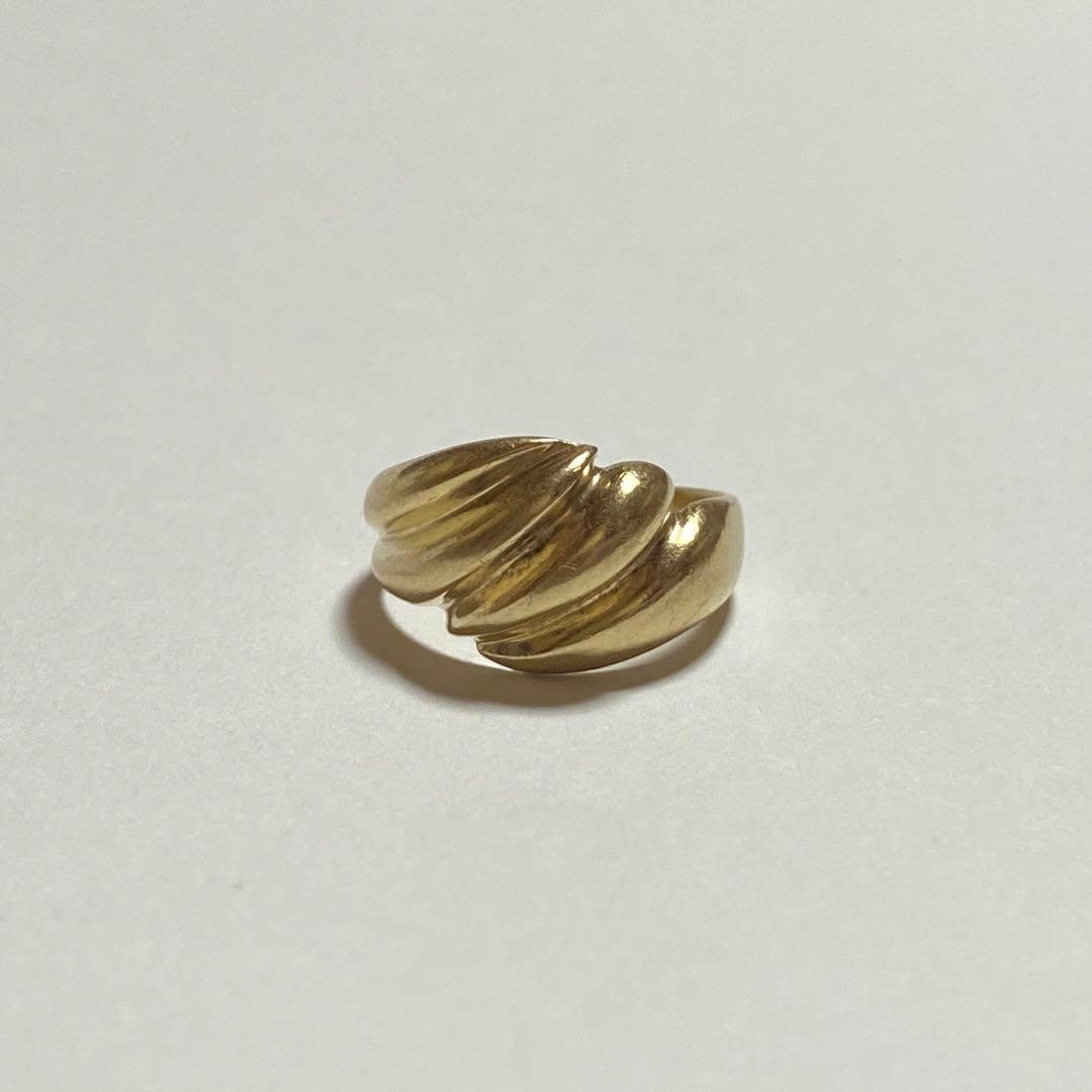 希少 レア イギリスヴィンテージ モダニストドームリング 9K - メルカリ