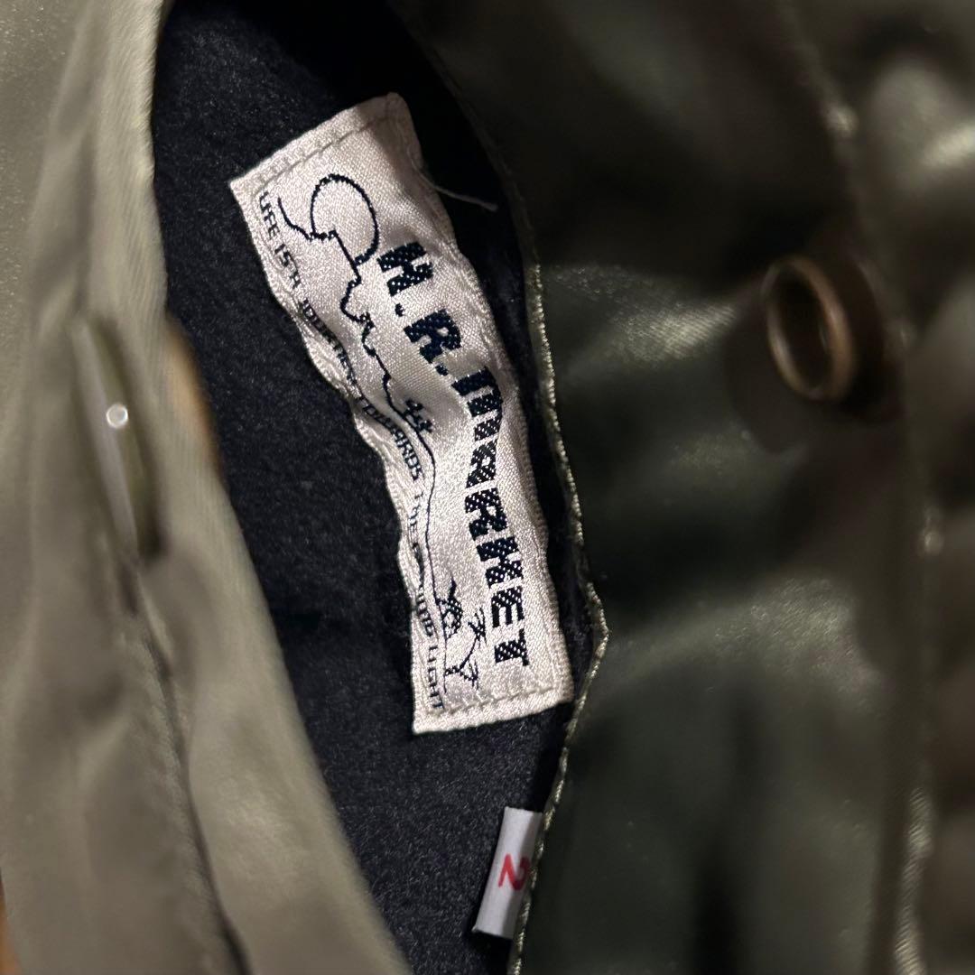 H.R.MARKET MA-1 フライトジャケット 短丈 オリーブ 日本製 2