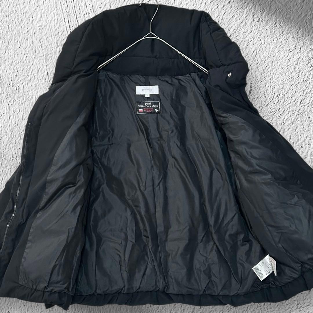 ホワイトダック 《UNTITLED》ダウンジャケット(46）黒 大きいサイズ