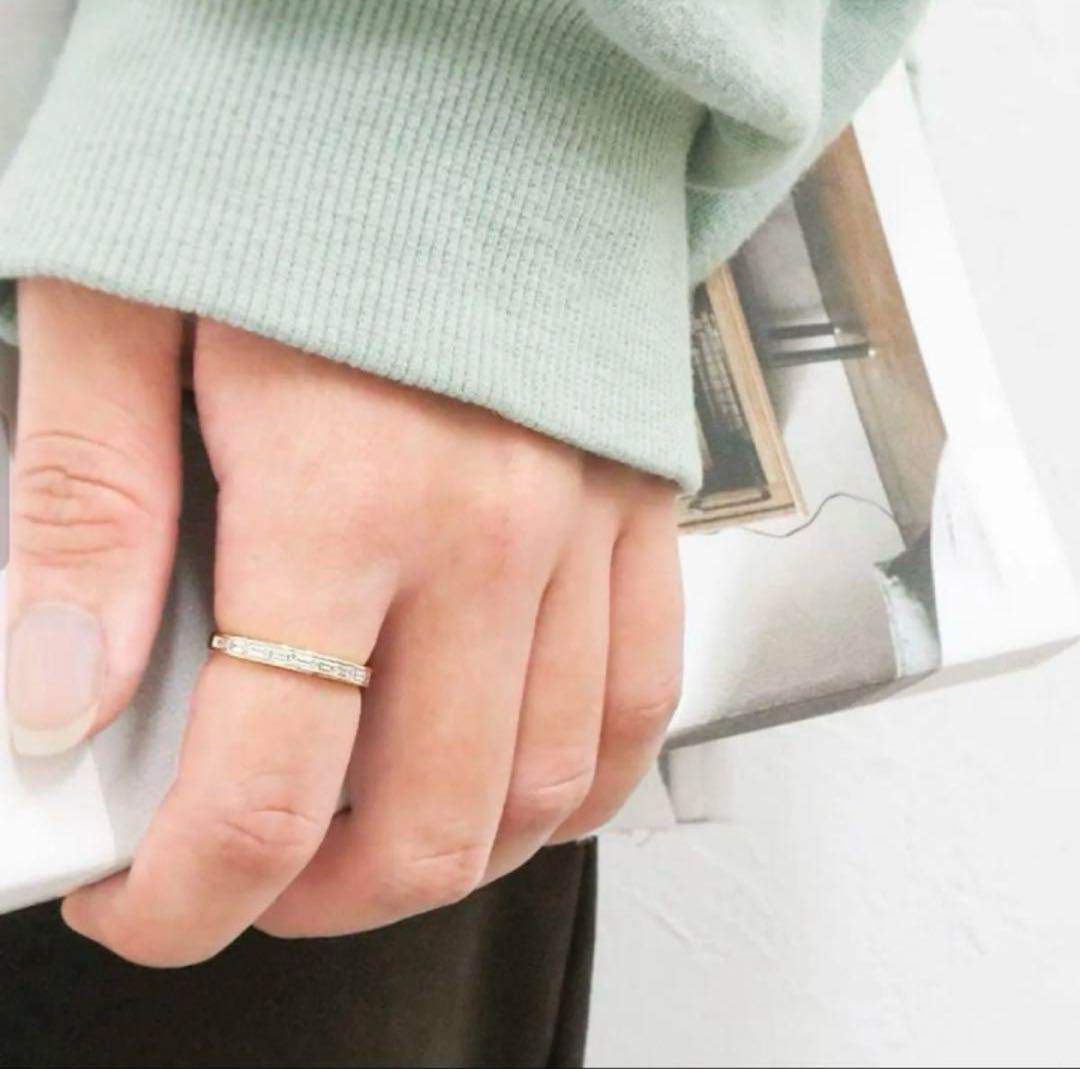 orb jewelry k18PG ダイヤモンド ハーフエタニティ 0.3ct