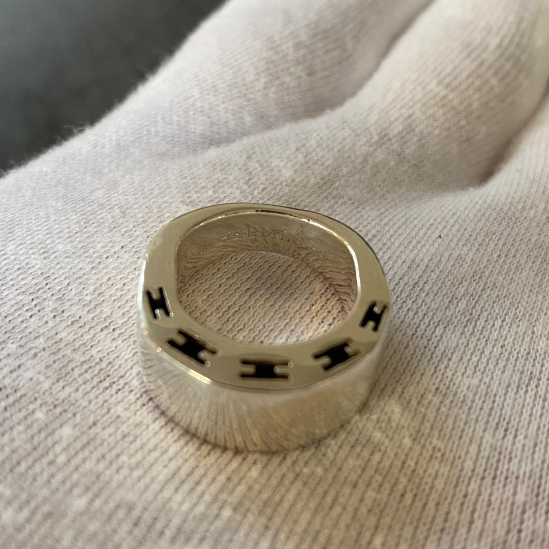 希少 マルジェラ期 エルメス クラルテ リング 50（約10号）シルバー925