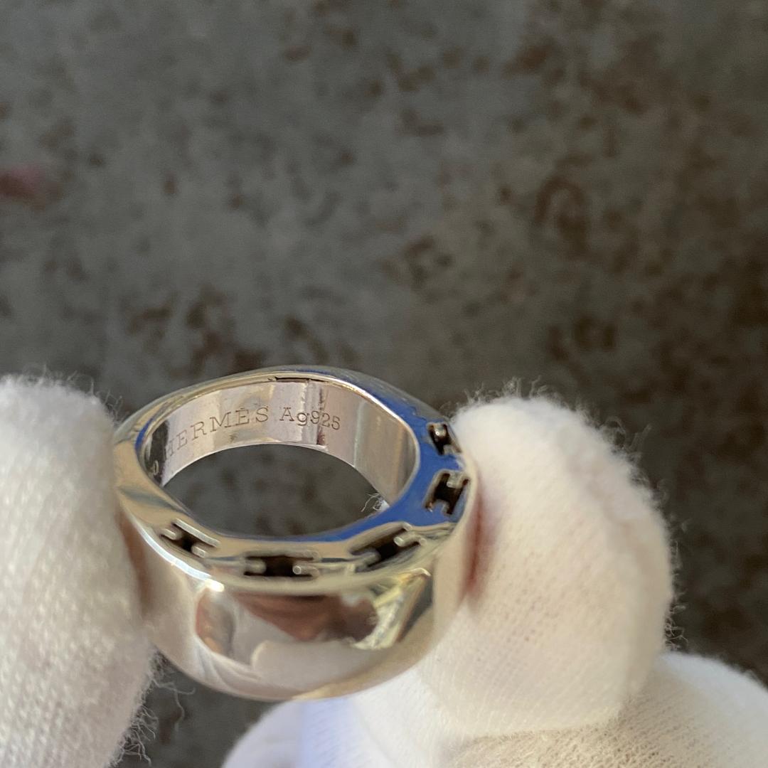 希少 マルジェラ期 エルメス クラルテ リング 50（約10号）シルバー925