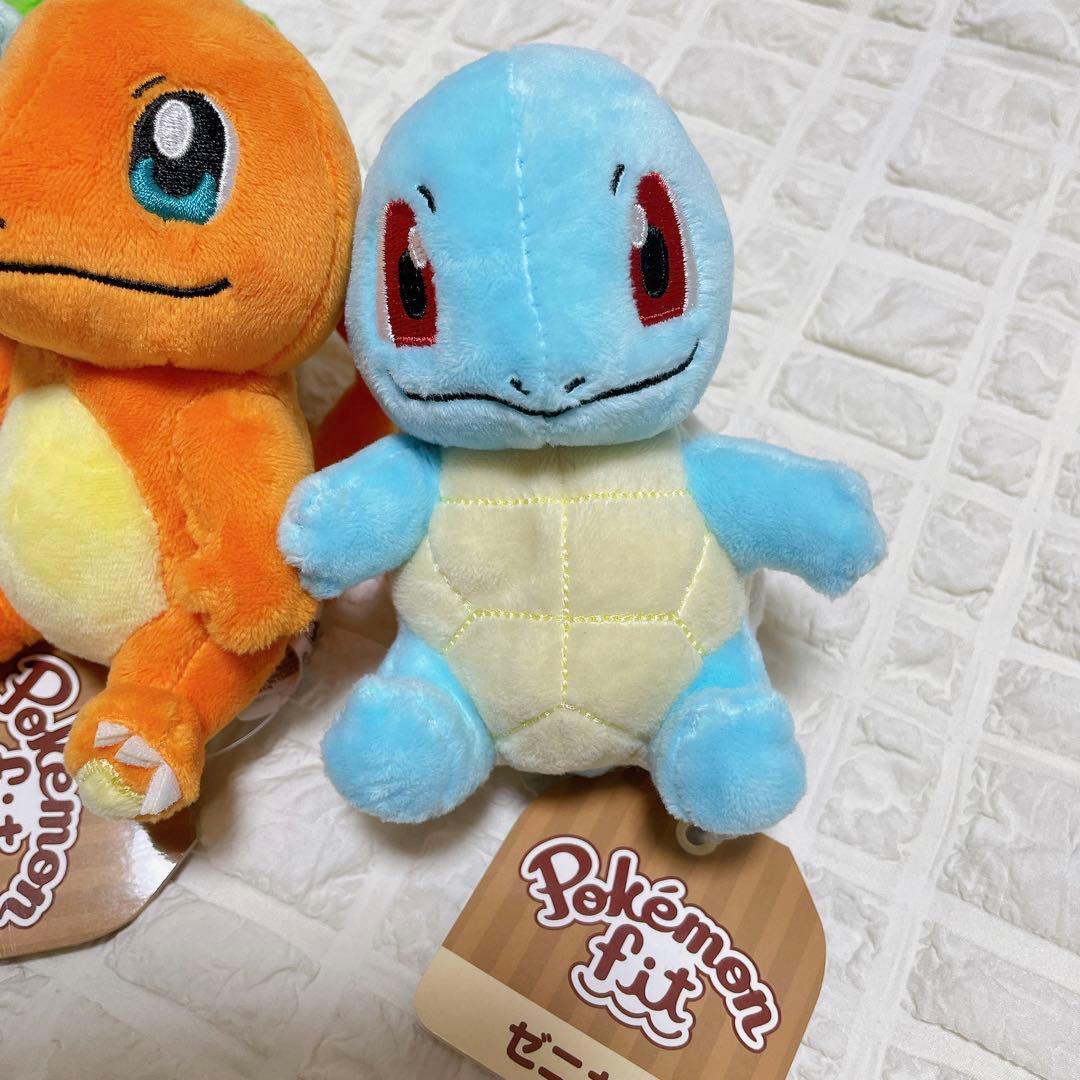 新品タグ付き ポケモン フィット カントー御三家 ヒトカゲ ゼニガメ