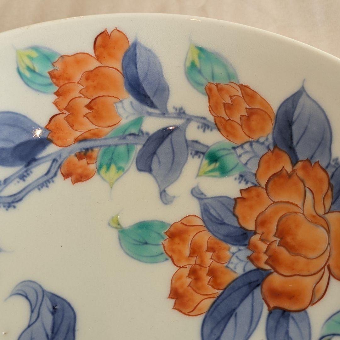 後期鍋島 色鍋島花牡丹文七寸皿 江戸後期 - メルカリ