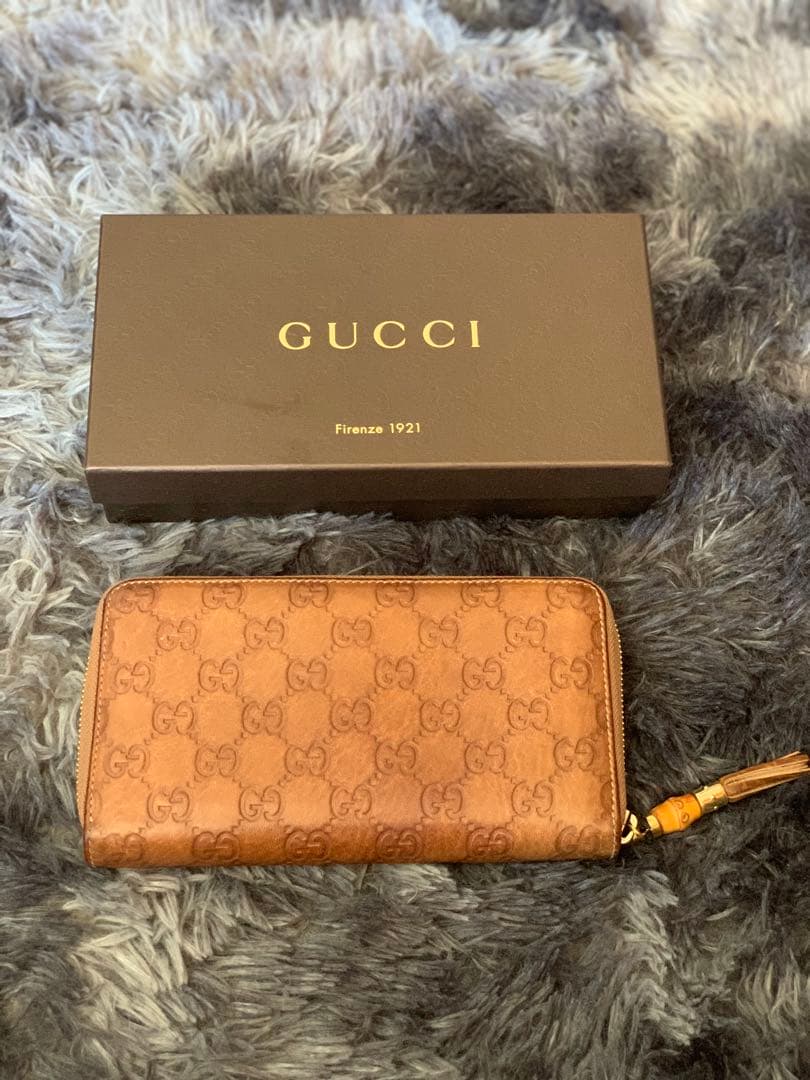 GUCCI 長財布 ブラウン 箱付き GUCCI（グッチ） 長財布 レディース オフィディア ブラウン 523153