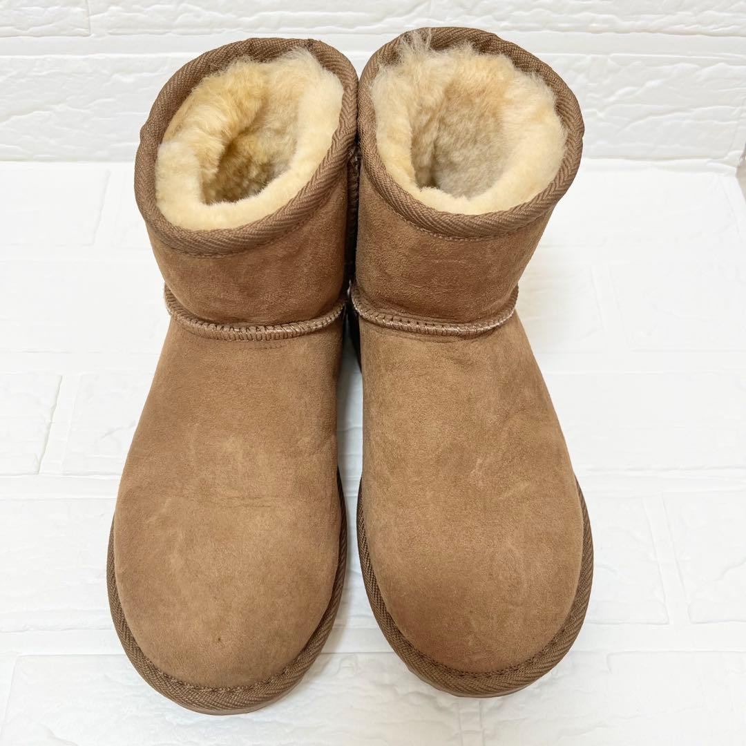 UGG アグ ベージュ レオパード柄 ムートン ブーツ 21 35サイズ - メルカリ