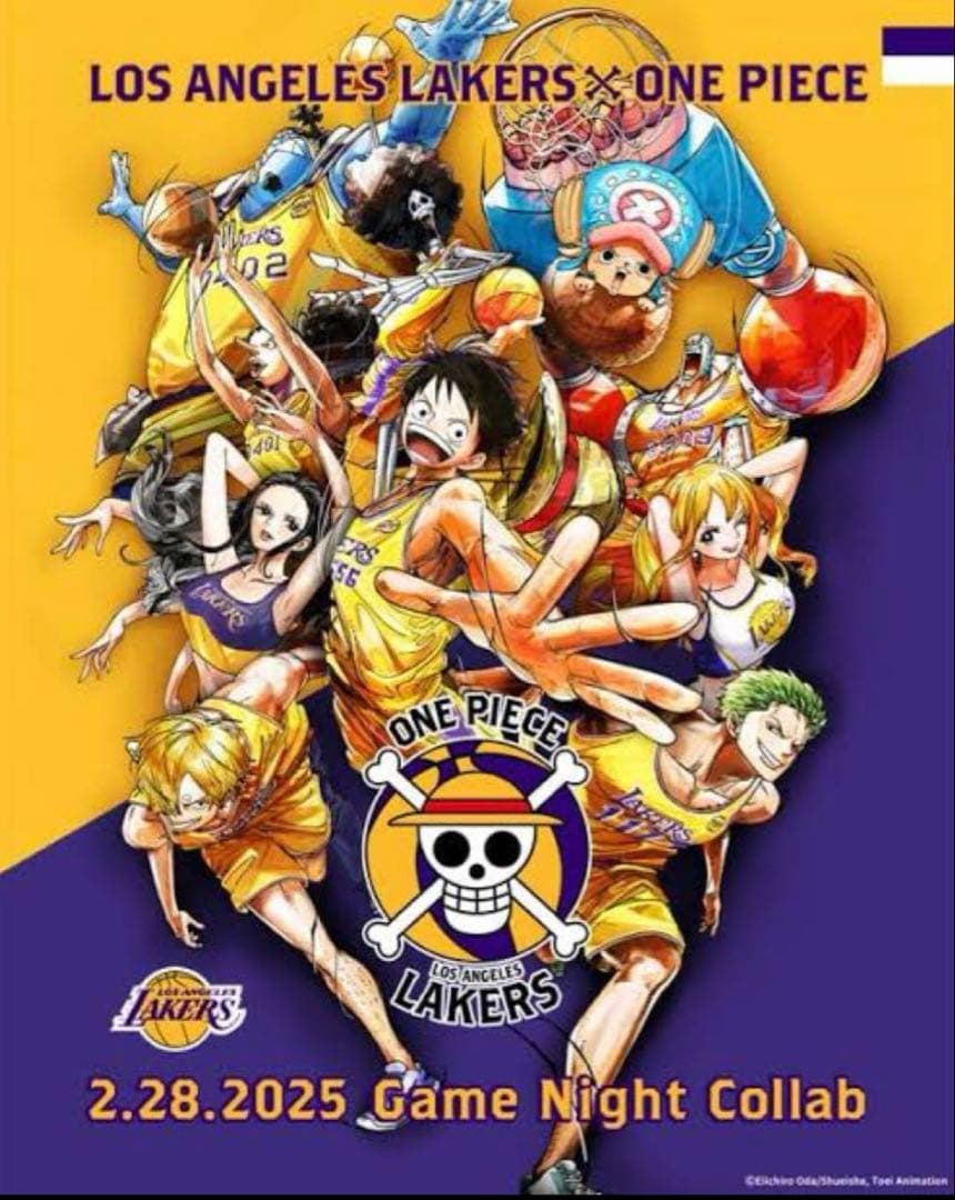 【非売品】ONE PIECE × LAKERS コラボTシャツ & ポスター
