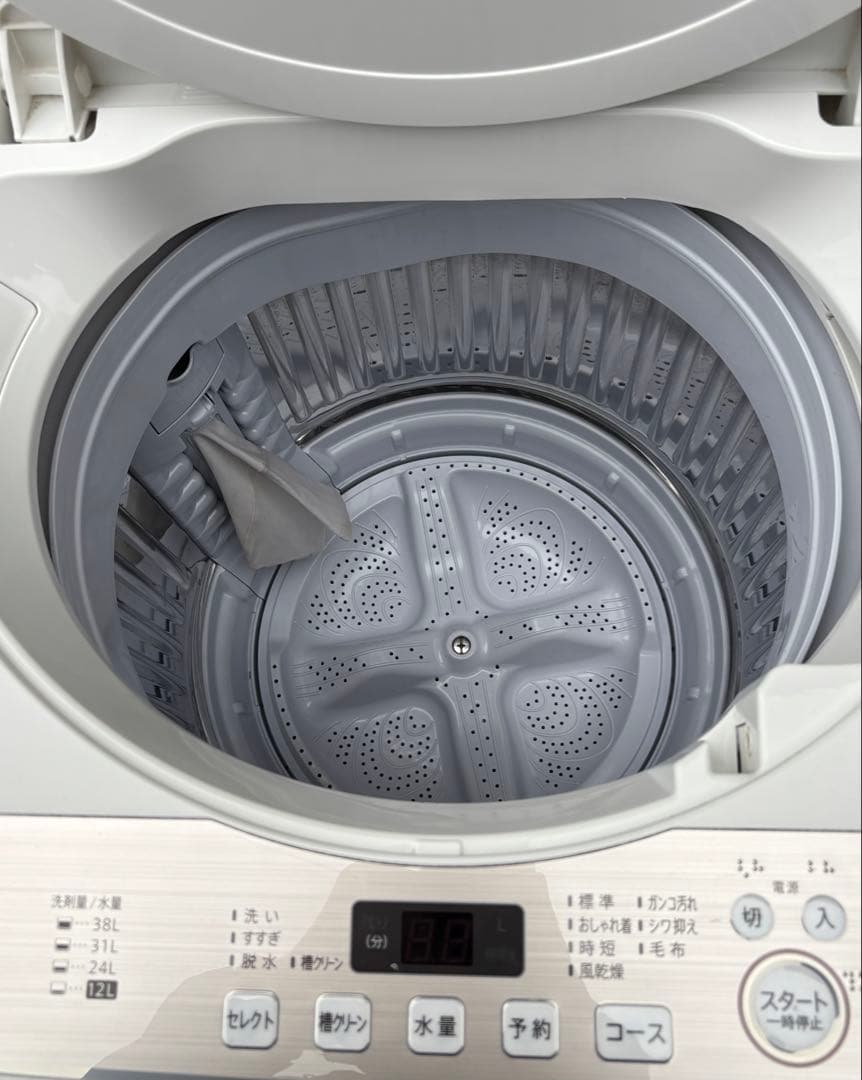 SHARP シャープ 全自動洗濯機 6.0kg ES-GE6D 2020年製