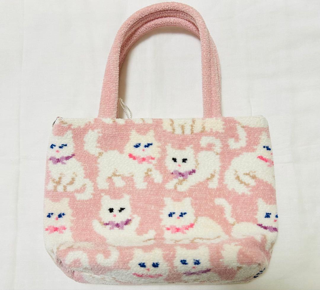 フェイラー FEILER モフモフネコチャン トートバッグ ピンク - メルカリ