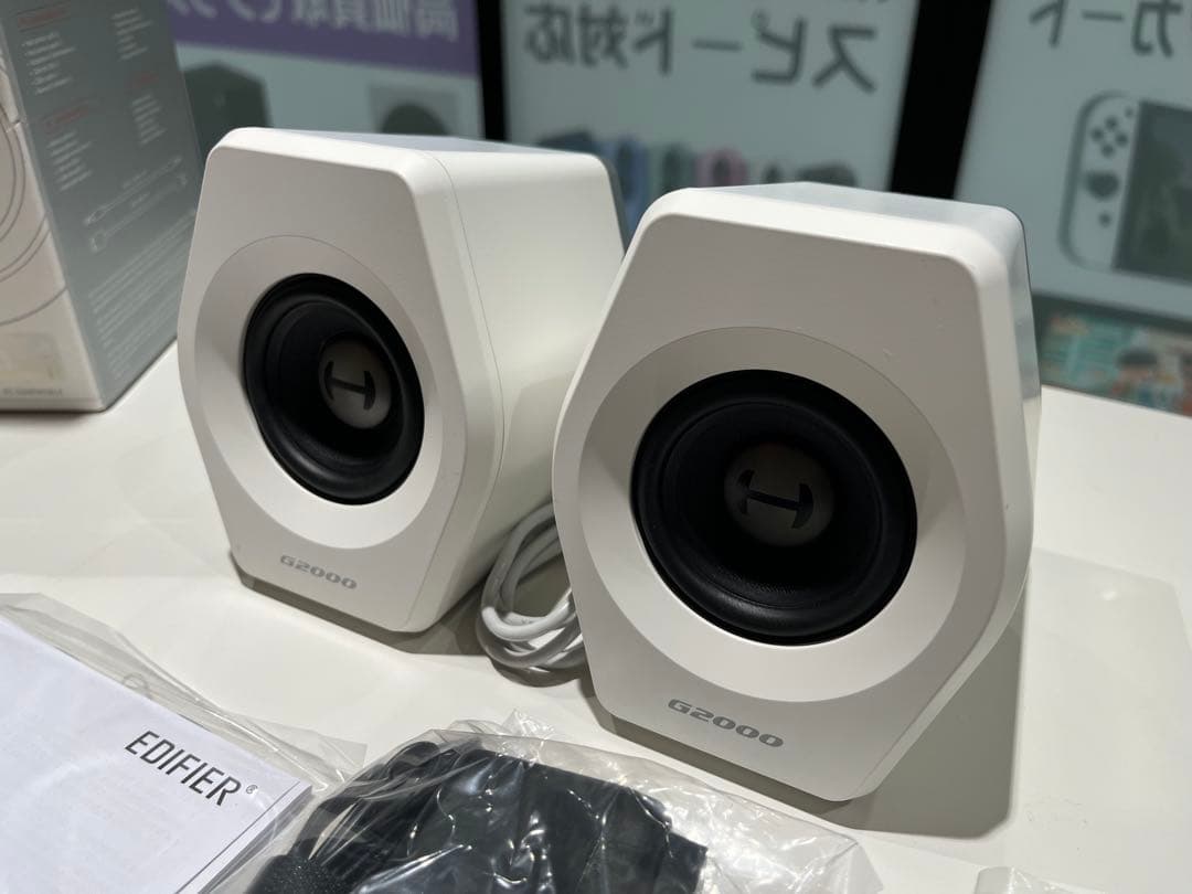 001白/Edifier G2000 ゲーミング スピーカー パソコン PS5 Edifier Hecate G2000 レビュー】音質は素晴らしい【クセのある起動音