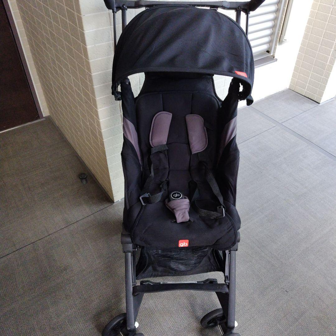 gb ポキットプラス 折りたたみ式ベビーカー ブラック 専用シート