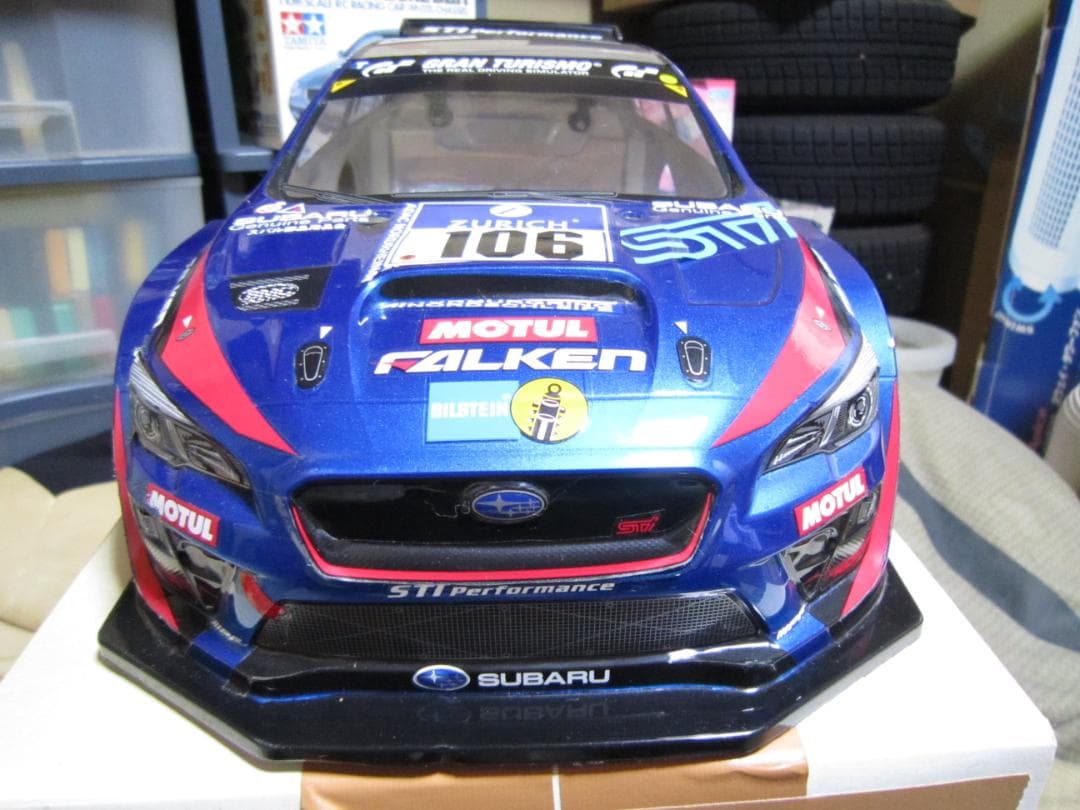 こんにちわんこそば専用　1/10 SUBARU BRZ GT300 R/Cカバー