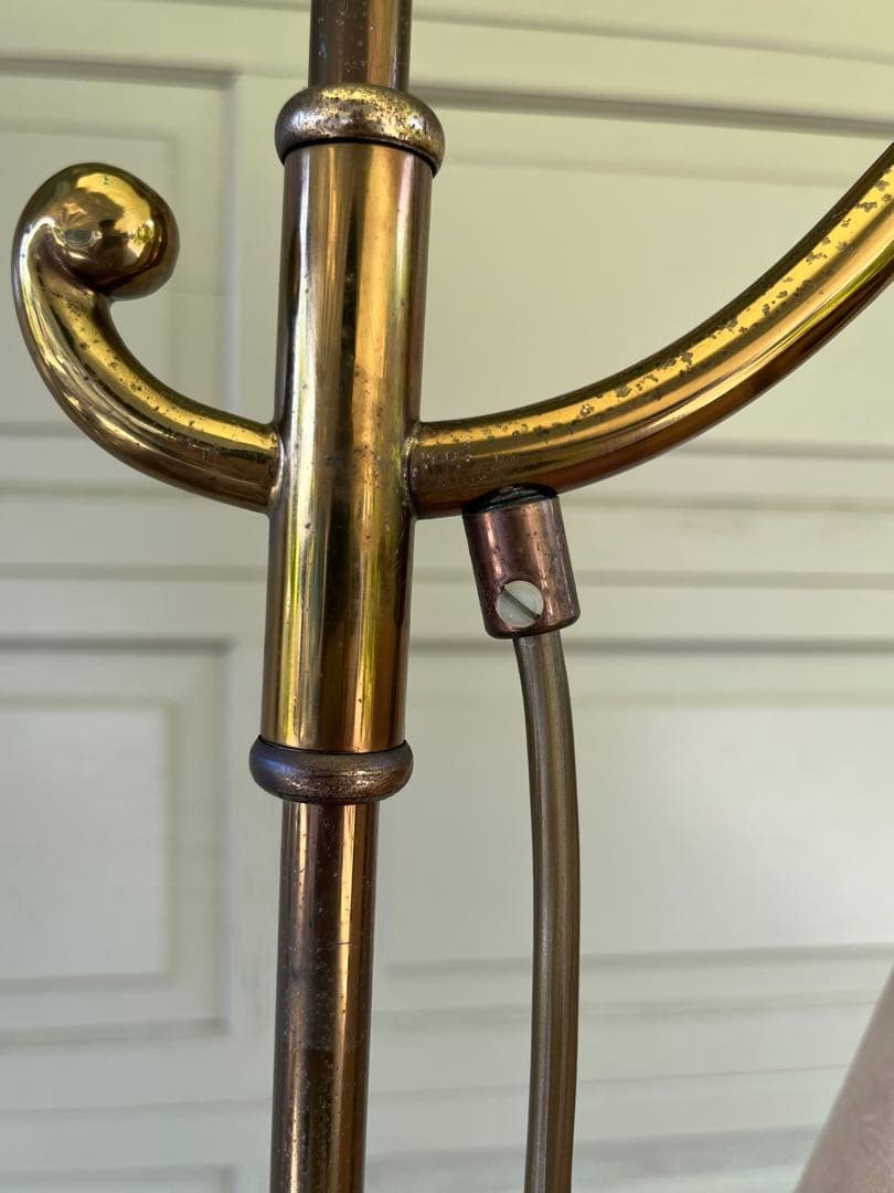 ぱせり様専用 真鍮フロアライトクラシック 狩猟画 ランプシェード