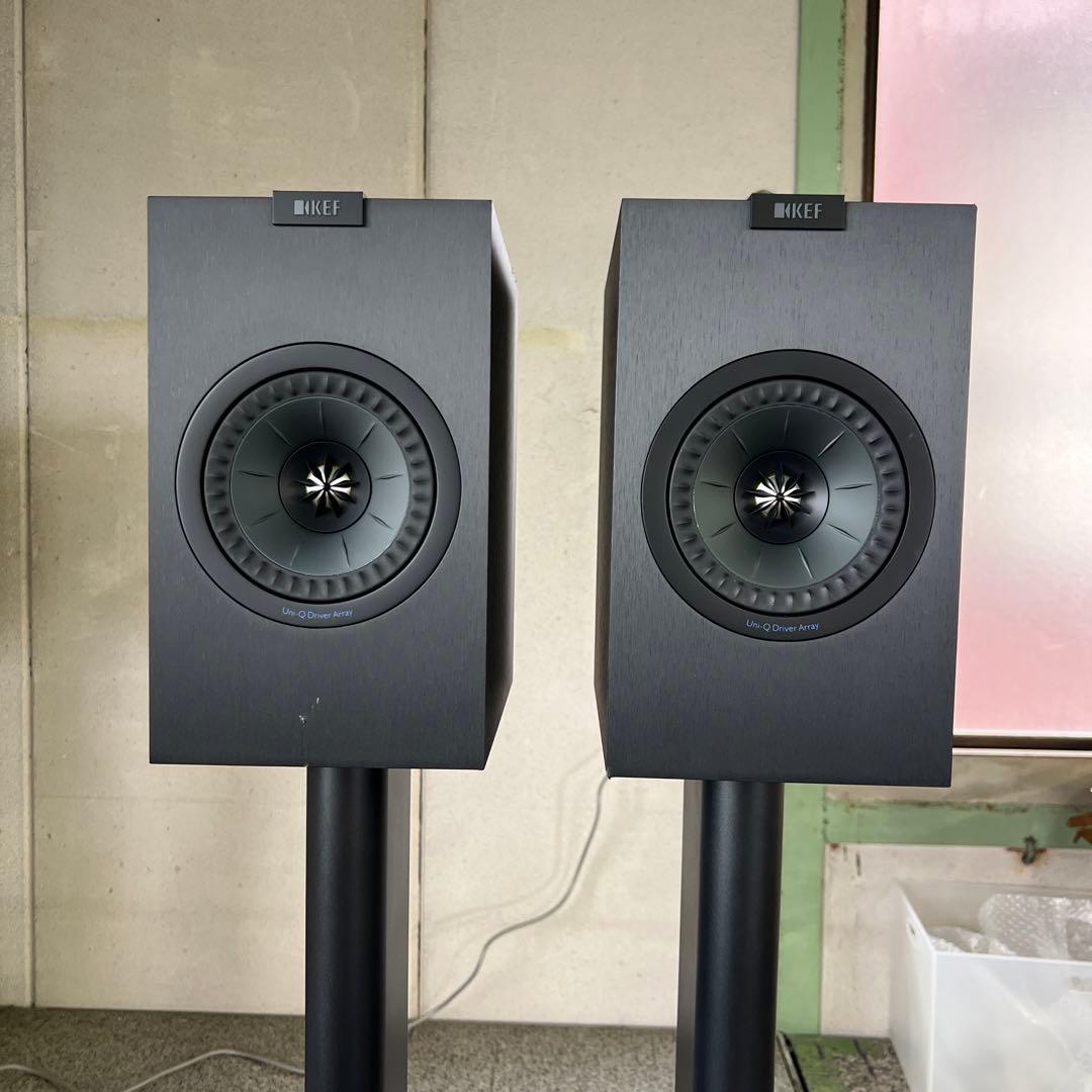 ☆KEF Q150 スピーカー スタンド付 オーディオ ブラック 送料無料