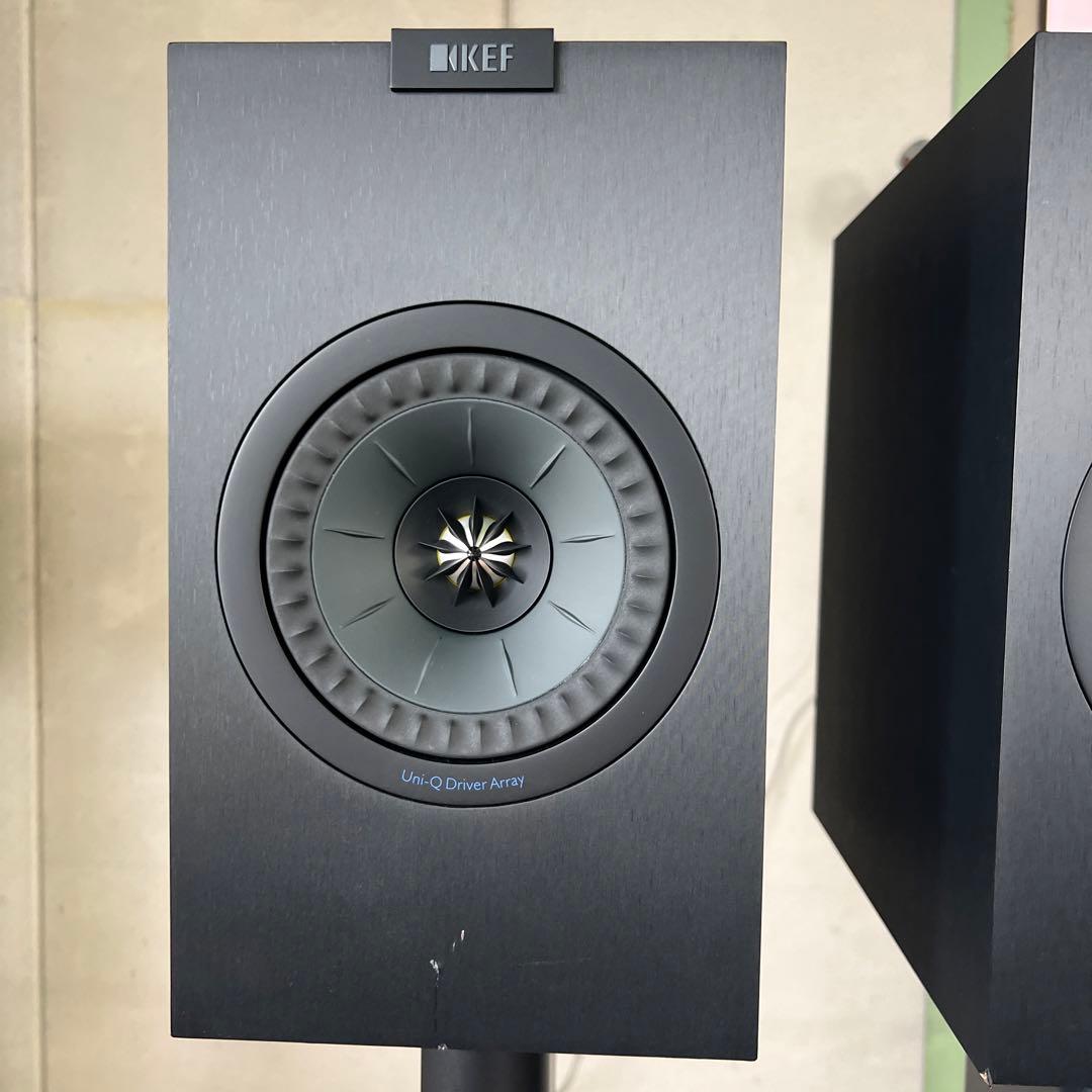 ☆KEF Q150 スピーカー スタンド付 オーディオ ブラック 送料無料