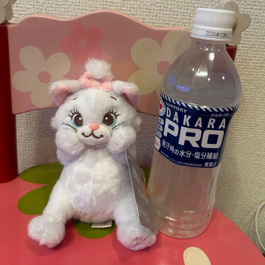香港ディズニー マリーちゃん ぬいぐるみ キーホルダー ①新品タグ付き