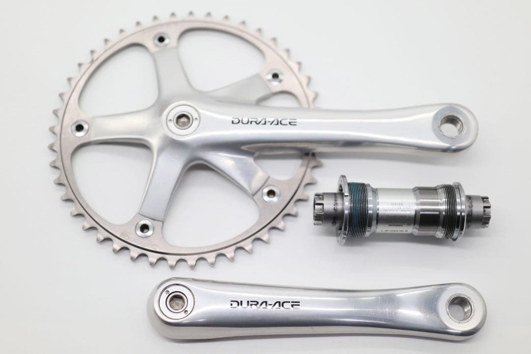 シマノ デュラエース ピスト クランク ＆ BB 7710 ブルーラグ サーリー シマノ デュラエース ピスト クランク ＆ BB 7710 ブルーラグ サーリー