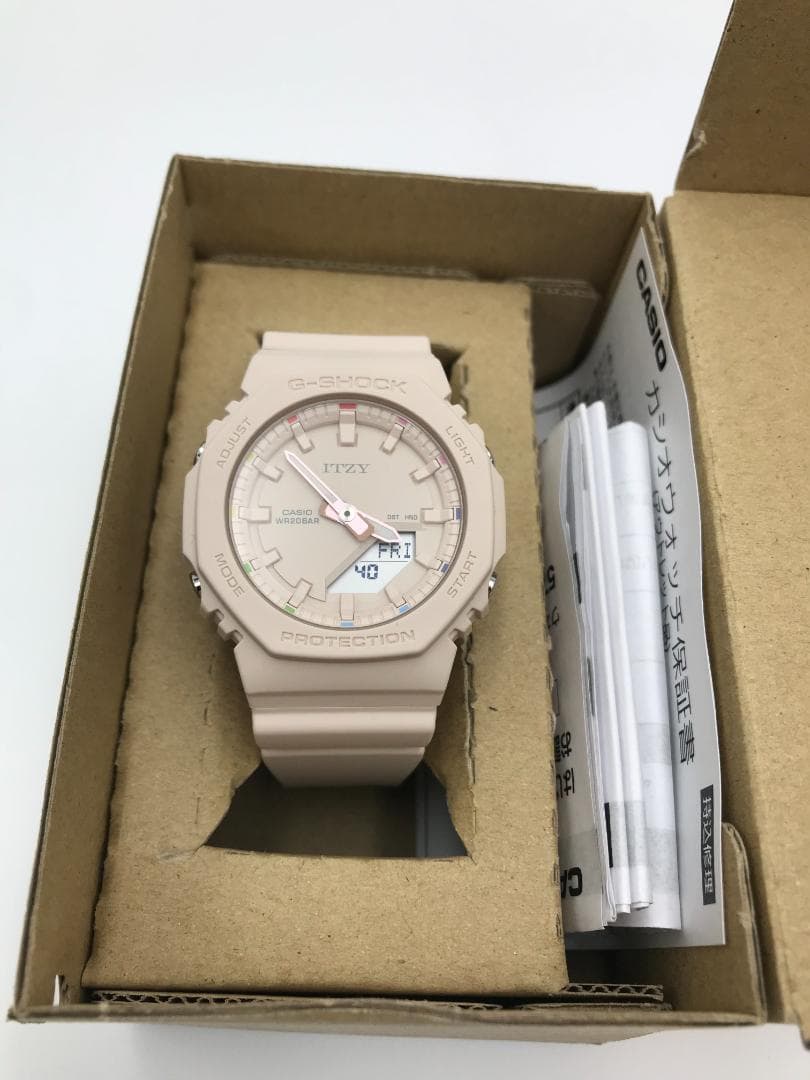 新品未使用 ピンクベージュ G-SHOCK GMA-P2100IT-4AJR 楽天市場】G-SHOCK コンパクトサイズ ITZY コラボレーションモデル GMA