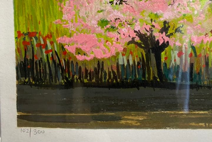 ミッシェル・アンリ アルザスの春 オリジナルシルクスクリーン版画