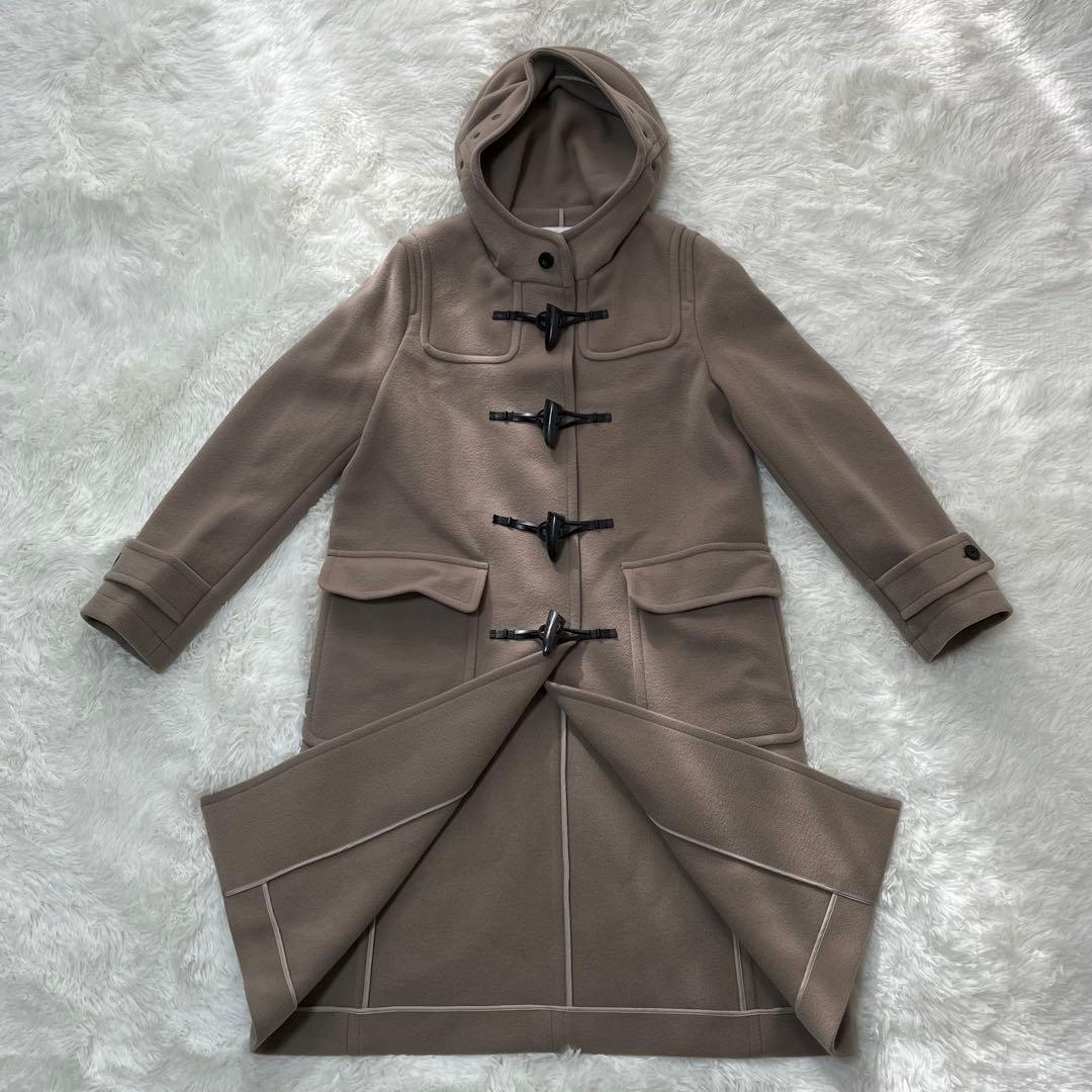 ✨極美品　MACPHEE TOMORROLAND ベージュ ダッフルコート トゥモローランド(TOMORROWLAND ) ウールメルトンダッフルコート