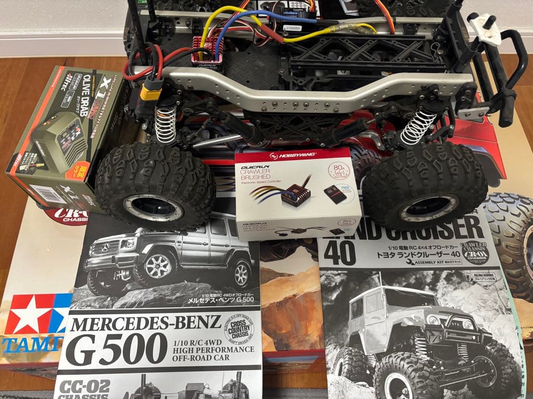 タミヤ G500 cc02& ランドクルーザー40cr01、2台セット