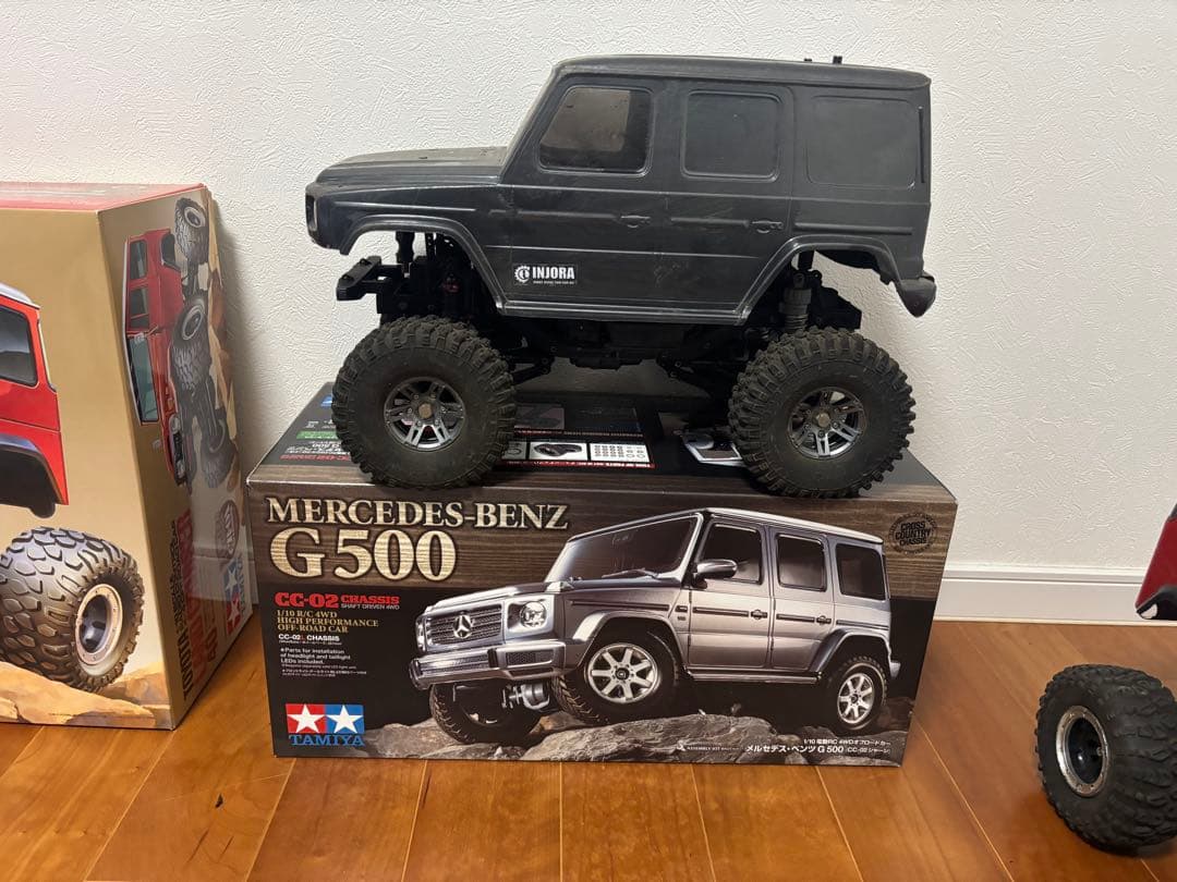 タミヤ G500 cc02& ランドクルーザー40cr01、2台セット