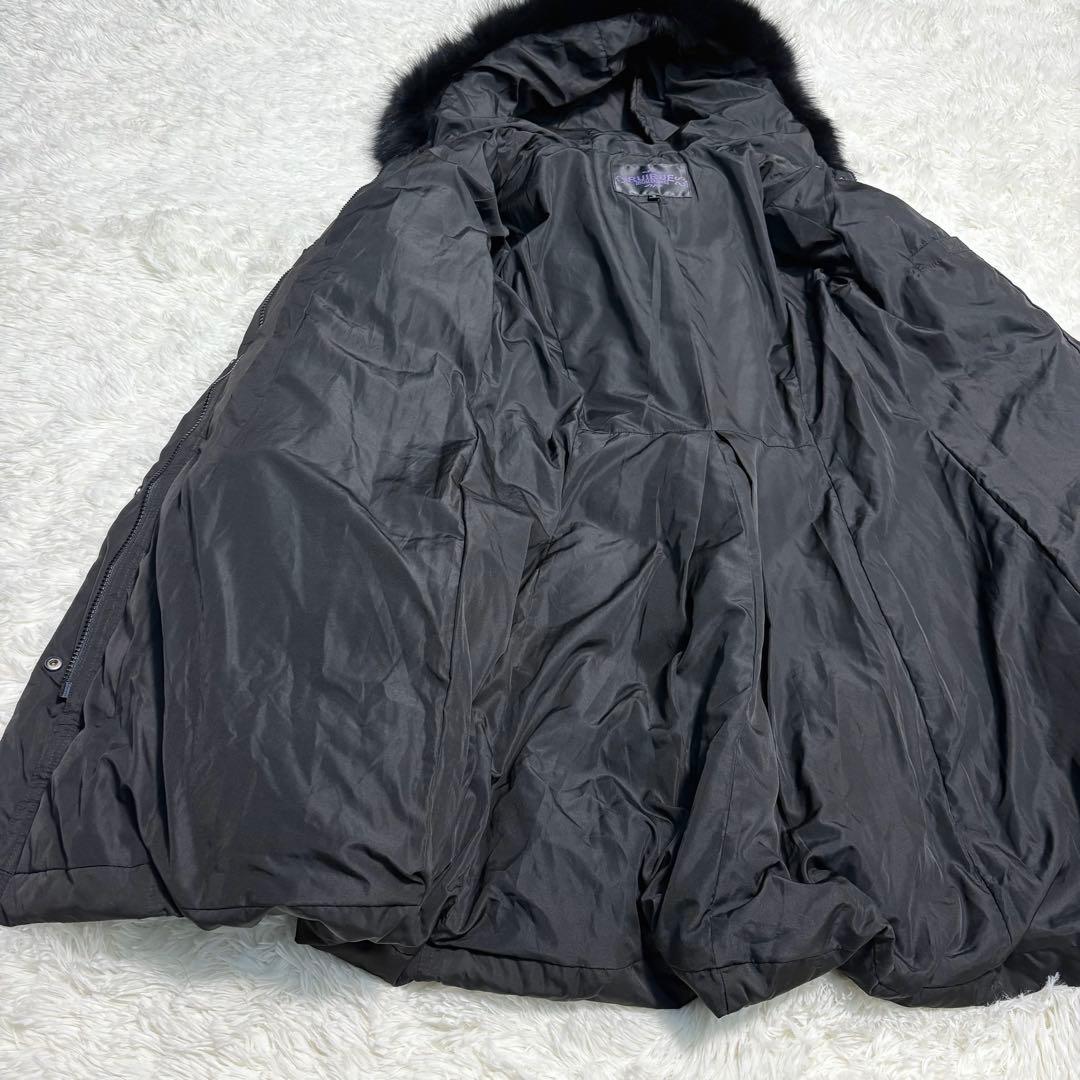 3L】美品 ルイルエブティック フォックスファーバッスルスタイルダウン