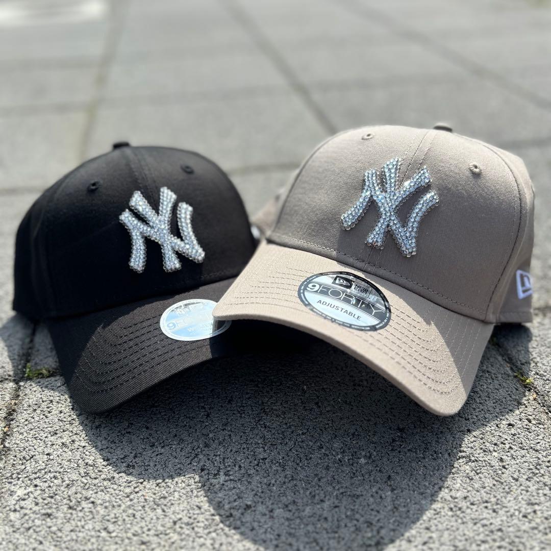 NEWERA キャップ 正規品 ピンク スワロフスキー ニューエラ キラキラ