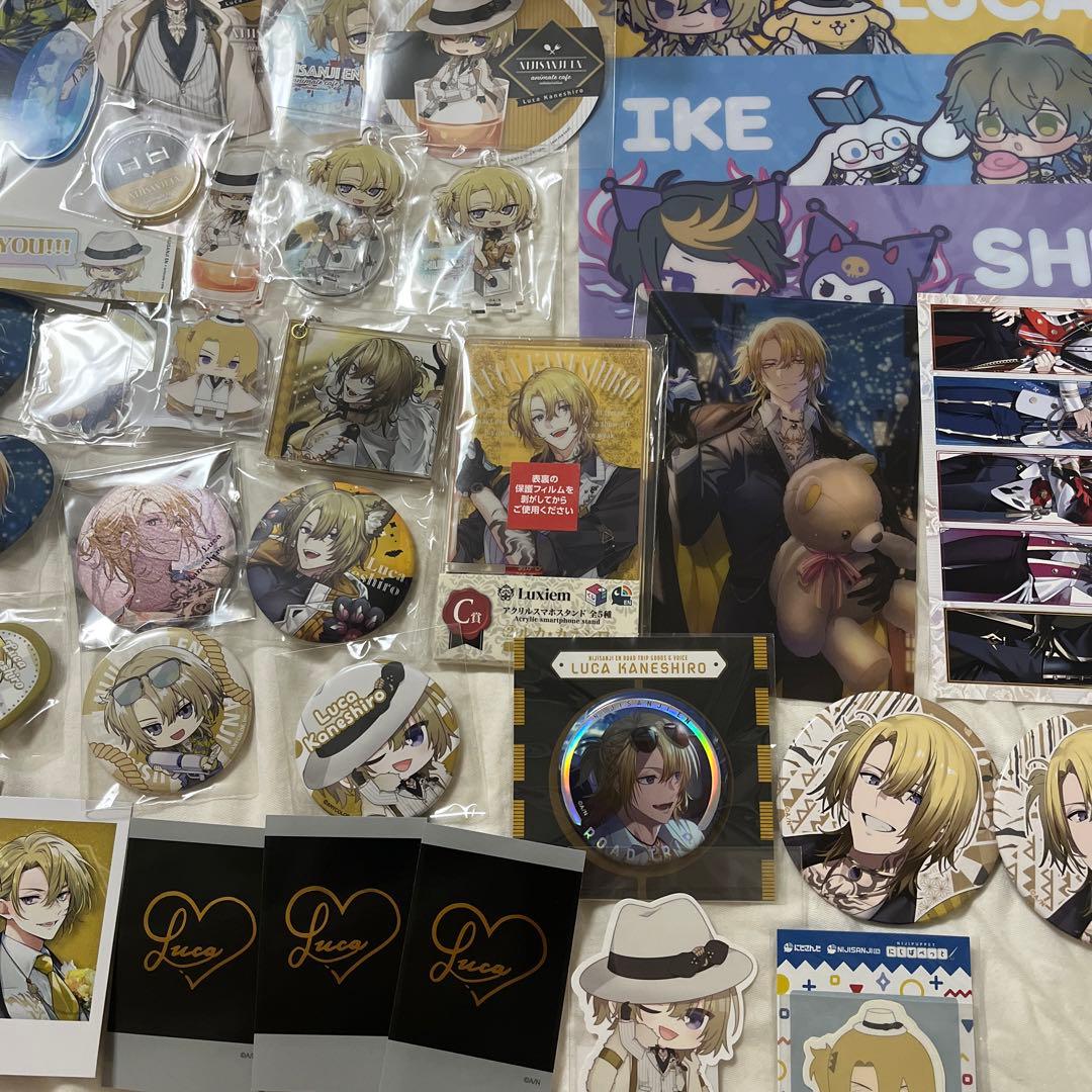 にじさんじENルカカネシロ グッズ47点まとめ売りアクスタ 缶バッジ