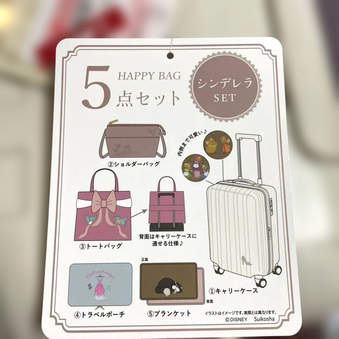 HAPPY BAG ちはる しまむら シンデレラ キャリーケース ディズニー