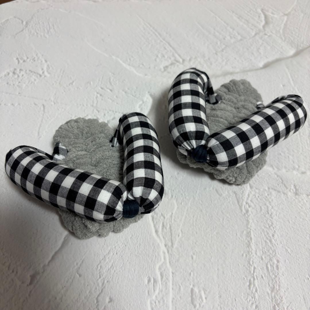 【momo出品】ふわもこ足半2、ガッチリ足半1