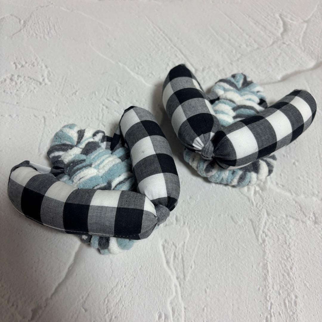 【momo出品】ふわもこ足半2、ガッチリ足半1