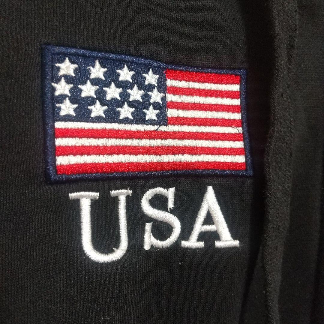レア】ポロラルフローレン USA国旗 スウェット ジップパーカー S