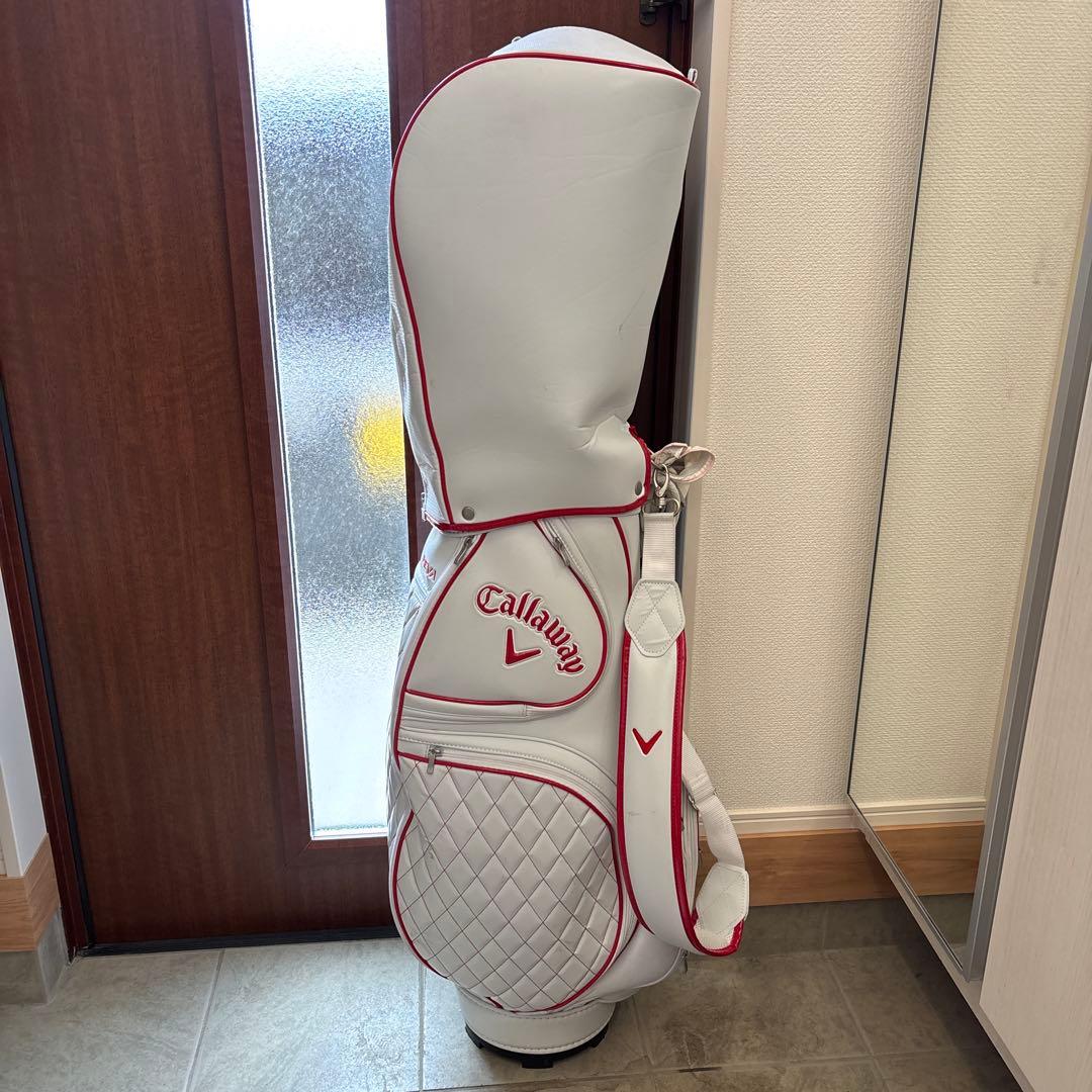 Callaway REVOLUTION キャディバッグ ホワイト/レッド Callaway（キャロウェイ） 正規品 Sport 25 JM ( スポーツ 25JM