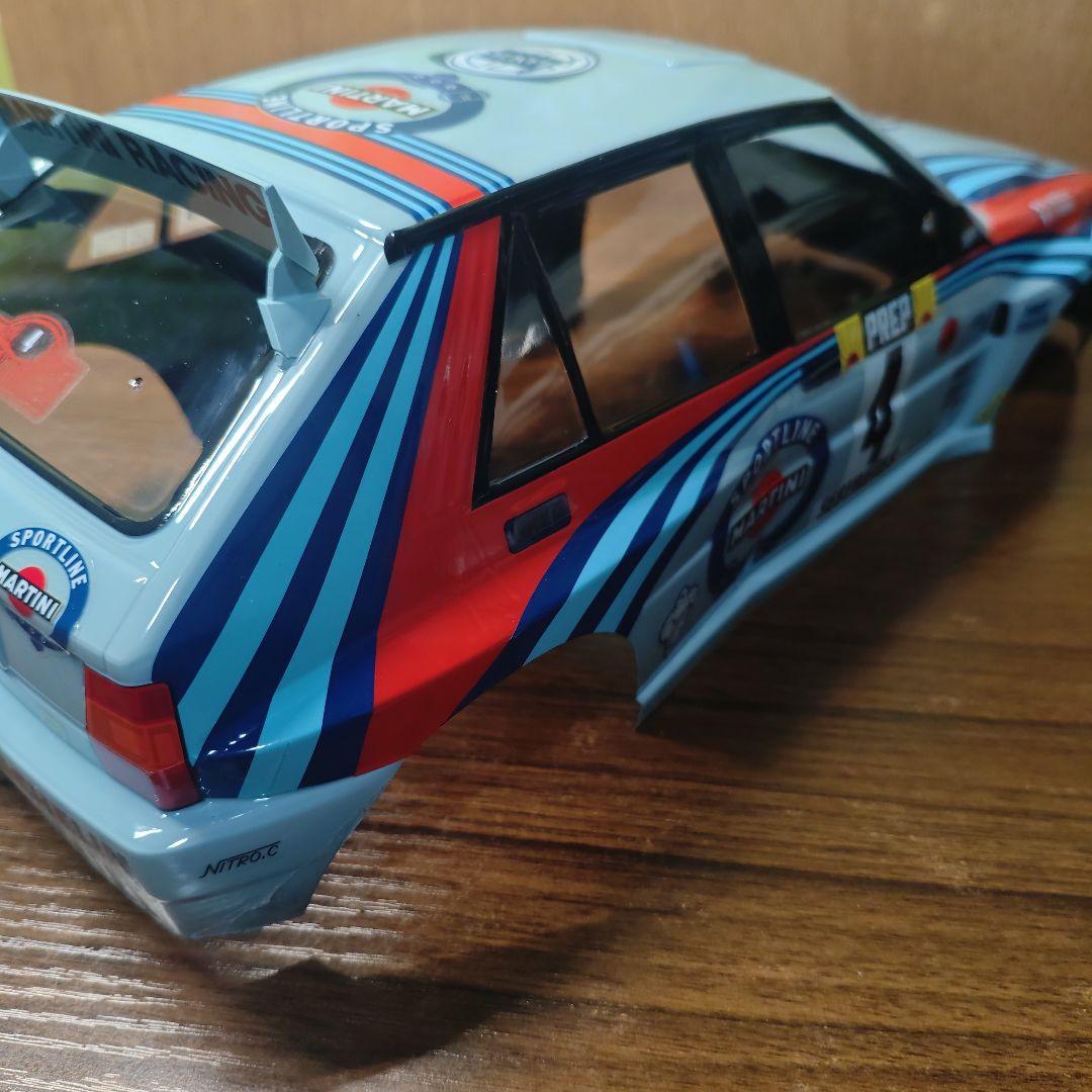 タミヤ　ランチアデルタ　ボディ　コルサグレイ